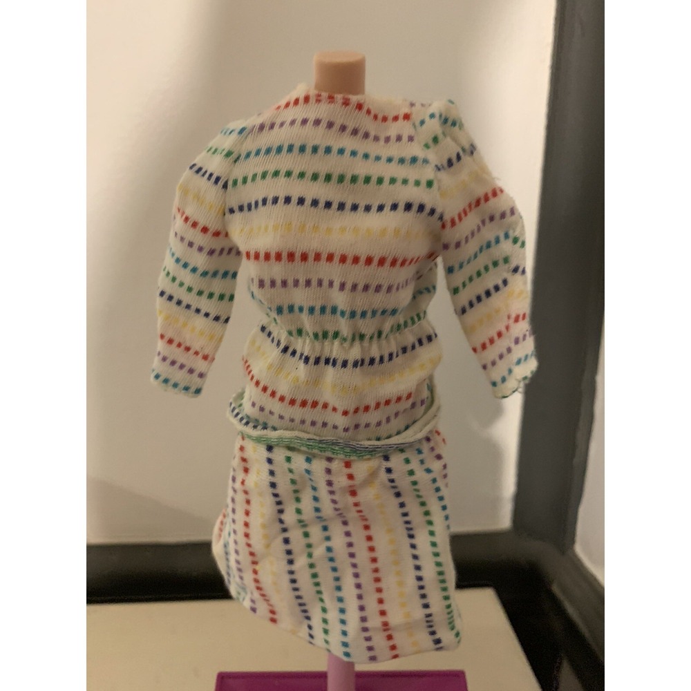 Barbie 1987 Bright N' Breezy Fashions Top Geometric Skirt & Shirt #4525 #4528
